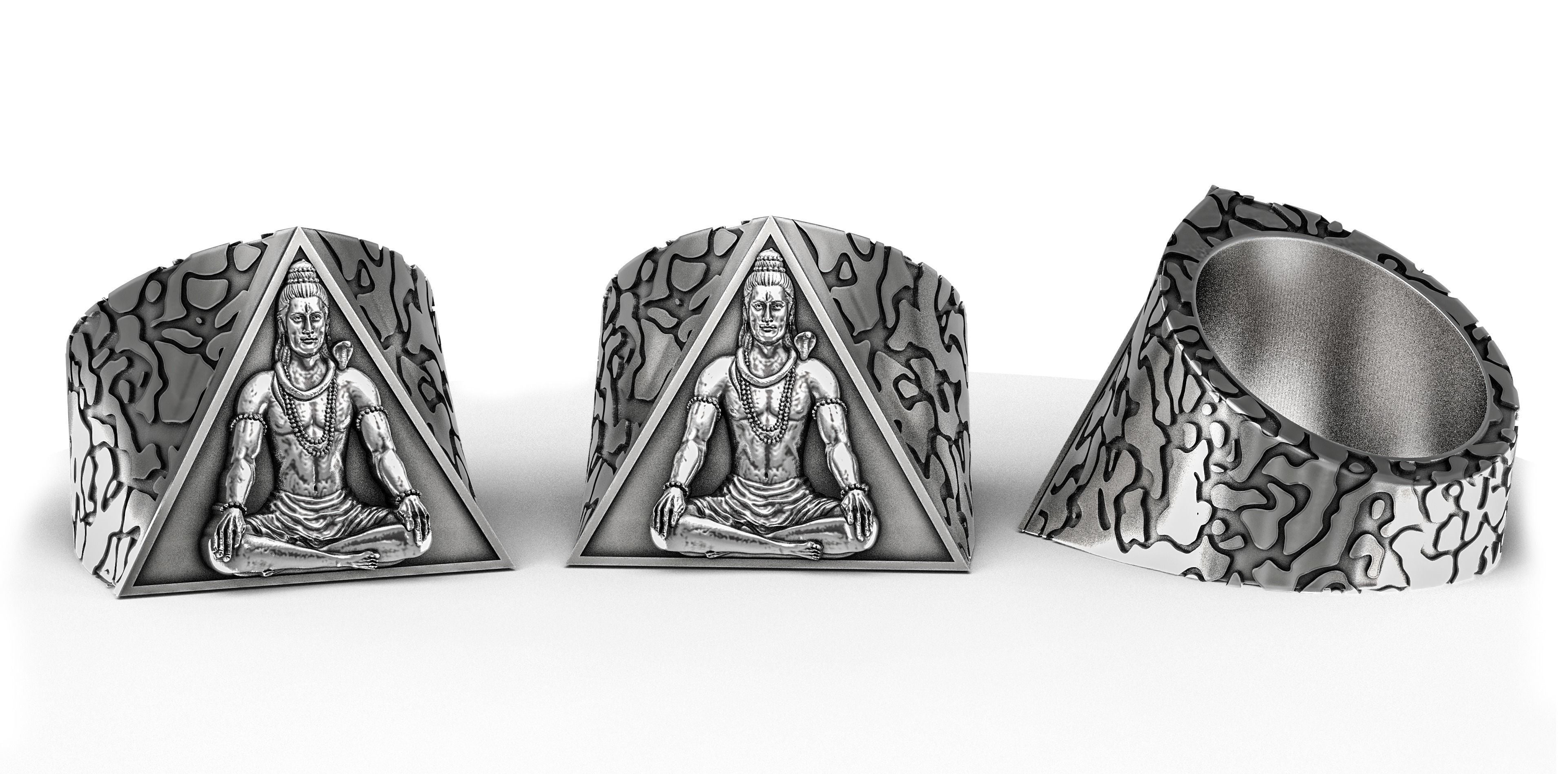 Buy Mahadev, Lord Shiva Ring, Hindu Jewelry,kali Puja, Religious Ring,  Hindu Jewelry. Online in India - Etsy